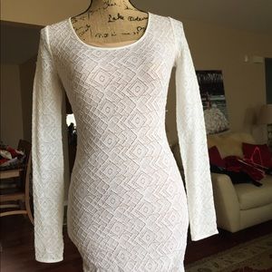 Tight white dress with tags
